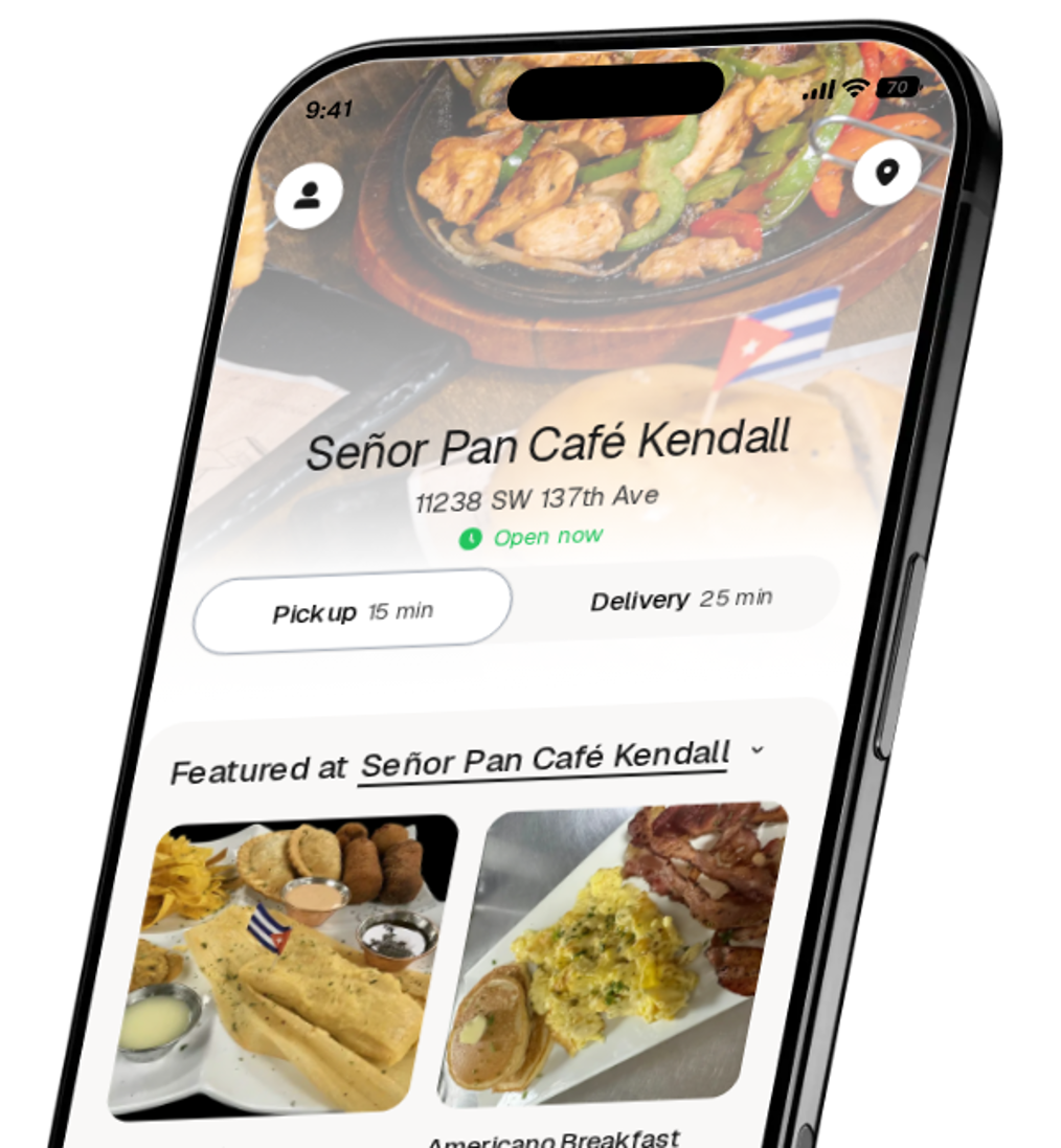 Señor Pan Café Kendall app preview