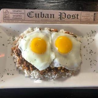 Huevos estrellados a la Habanera 2x1